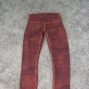 Lulu Wunder Train high rise crop 23inch leggings